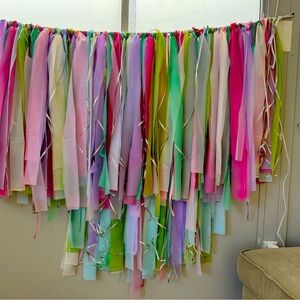 Pastel Fringe Decorative Wall Hanging